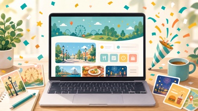 テーマパーク情報サイト『テマパ！』のロゴ