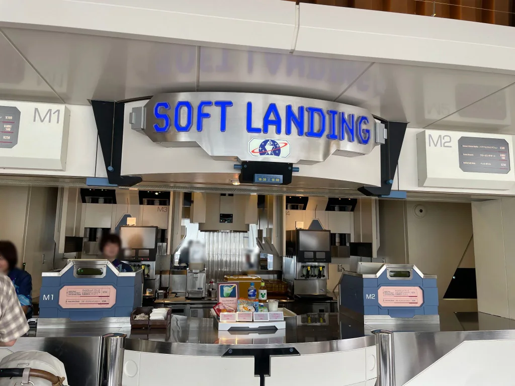 ソフトランディングの店内カウンター